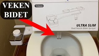 How to Install Veken Bidet  Ultra Slim Dual Nozzle Bidet Sprayer [upl. by Francklyn29]