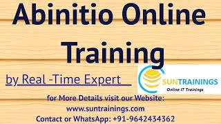 Abinitio Training Class 1 Arch Introduction  Abinitio Online Video  Sun Trainings [upl. by Akayas]