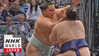 GRAND SUMO Day 9 of the November 2024 Tournament  GRAND SUMO Highlights [upl. by Nylazor]