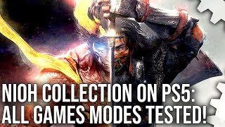 Nioh Collection PS5 vs PS4 Pro  4K Quality 120Hz Modes Tested on Both Games [upl. by Turne]