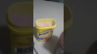 How to make nesquik strawberry milk in the mixer [upl. by Mill193]