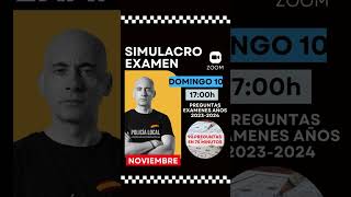 SIMULACRO PREGUNTAS EXAMENES REALES 20232024 10 noviembre 2024 [upl. by Nadda]