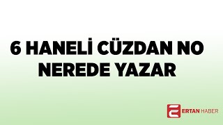 6 Haneli Cüzdan No Nerede Yazar [upl. by Anid]