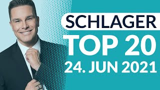 SCHLAGER CHARTS TOP 20  Die aktuelle Wertung vom 24 Juni 2021 [upl. by Stier]