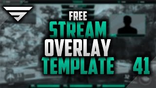 Free Twitch Overlay Template  Speedart 41  Free Download  Photoshop CC [upl. by Joline]