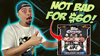 What Do You Get For 60 2024 Topps Chrome UFC Mega Box Review x2 [upl. by Teeniv]