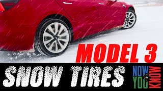 How Does the Tesla Model 3 RWD Handle in the Snow with SNOW TIRES [upl. by Neirol]