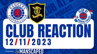 Livingston 02 Rangers  Club Reaction [upl. by Assirhc]