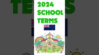 2024 School Terms 🇳🇿 New Zealand shorts [upl. by Hollington643]