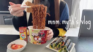 鶴橋で食べ歩き🧇韓国料理作って食べる主婦のvlog [upl. by Htebazila]