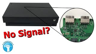 Xbox One X No Signal HDMI Repair  Black Screen of Death [upl. by Mccourt]