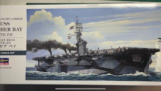 Hasegawa USS Gambier Bay CVE73 1350 Scale Model Ship [upl. by Eiramave]