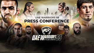 UAE Warriors 55  Tahir Abdullaev vs Khotam Boynazarov  Press Conference [upl. by Llenrac]