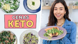 5 CENAS KETO Saludables Rápidas y Fáciles🥗 [upl. by Sarita]