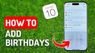 How to Add Birthdays to iPhone Calendar [upl. by Gwenn]