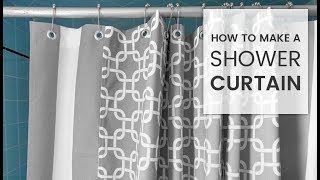 How to Make a Shower Curtain [upl. by Neztnaj]