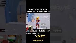 FASTEST 1V4 IN ULTIMATE ROYAL IN BGMI shortvideo godlikeclutches bgmilive viralshort youyubes [upl. by Pyle]