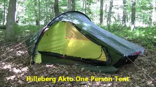 Hilleberg Akto  One Person Tent [upl. by Lay]