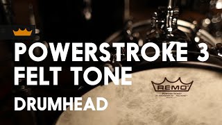 Powerstroke 3 Felt Tone Drumhead  Remo [upl. by Lleznod455]