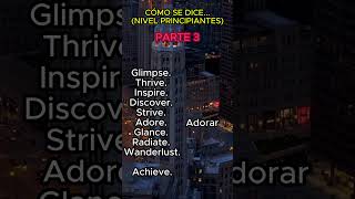 Vocabulario inglés más usado para aprender fácil y rápido Parte 4 Principiantes ingles english [upl. by Drais196]