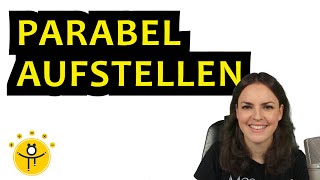 PARABELN aufstellen mit Scheitelpunkt – Parabeln modellieren BRÜCKE [upl. by Cohlette442]