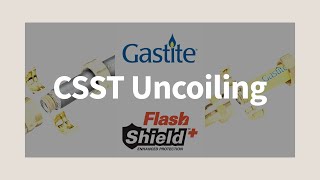 Gastite CSST Uncoiling Process [upl. by Ahsieyk]