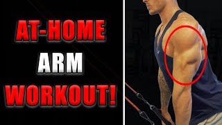 Complete Biceps amp Triceps Workout AtHome Resistance Band Workout  V SHRED [upl. by Anole]