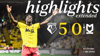 Watford 50 MK Dons  Extended Highlights 🎞️ [upl. by Ner934]