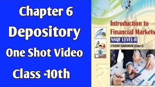 One Shot Video of Depository  Chapter 6  Class 10 FMM finance class10 [upl. by Nimajeb]