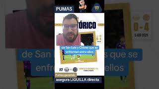 pumasmx ganando asegura LIGUILLA directa si no puede caer hasta Play In no olvides darme follow [upl. by Latrena778]