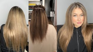 DIY Haarverlängerung unter 150 Euro selber machen mit Microring Extensions I Marina Sigida [upl. by Wolfgram]