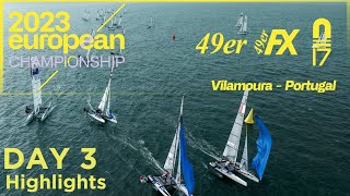 2023 49er 49erFX and Nacra 17 World Championships  Day 3 Highlights [upl. by Toft]