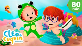 Cucú cantaba la rana 🐸 y más canciones infantiles para bebés con Cleo y Cuquín [upl. by Tlevesoor]