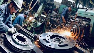 Manufacturing Process Of A Car Disc Brake Plates From Old Truck Engine  How To Make Car Disc Brake [upl. by Ennej903]