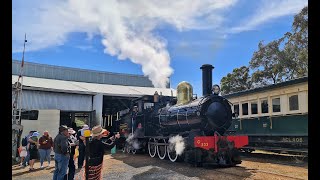 G233 in steam at Boyanup 241021 [upl. by Attem883]