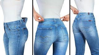 How to downsize jeans in the waist to fit you perfectly  perfect way Miarti 🧵✂️ [upl. by Enak]