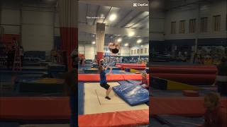 I DID MY CODY AGAIN WITHOUT A BUMP trampoline tumbling doublemini usta [upl. by Yragerg562]