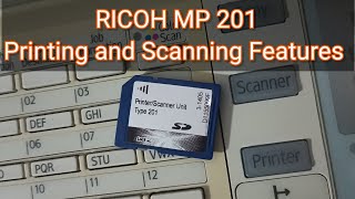 How to Enable Printing And Scanning Features Ricoh mp 201 [upl. by Isola]