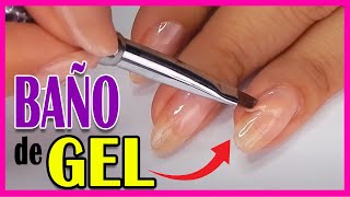 PROTEGE tus Uñas Naturales con un BAÑO de GEL en CASA Kapping Gel 🤩 super FÁCIL y paso a paso [upl. by Dyoll]