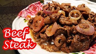 BEEF STEAK  BISTEK  BISTEK TAGALOG [upl. by Airda]