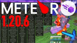 DOWNLOAD Meteor Hacked Client  FREE  Minecraft Java 1206 [upl. by Nasus]