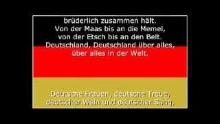 Deutschland Lied Das Lied der Deutschen  Nationalhymne [upl. by Jollenta822]