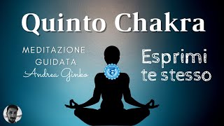 Meditazione guidata sul Quinto Chakra  Chakra della gola  Liberati dalla Paura di Esprimerti [upl. by Poliard]