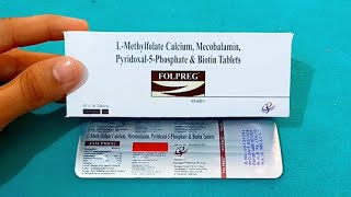 Folpreg Tablet Uses In Hindi  Lmethylfolate Mecobalamin amp pyridoxal5phosphate Biotin Tablets [upl. by Sib506]