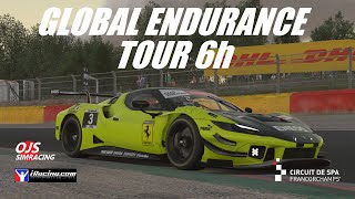 【iRacing】20241005 GLOBAL ENDURANCE TOUR 6h quotSpaquot [upl. by Lonnie]