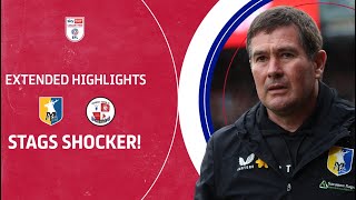 STAGS SHOCKER  Mansfield Town v Crawley Town extended highlights [upl. by Kalvn]