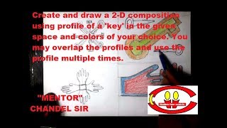 NATA  2D  COMPOSITION OF KEY PROFILE FOR BEGINNERS [upl. by Amaral497]