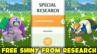 Guaranteed shiny Pokemon from Research Rewards in Pokemon Go  Research Day in Pokemon Go 2024 [upl. by Seyah]