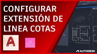 Como configurar la extensión de línea de cotas en AutoCAD  Acortar líneas de dimensión [upl. by Airetnuhs564]