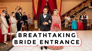 Breathtaking Bride Entrance  Indian amp Pakistani Wedding  Saans [upl. by Arammahs]